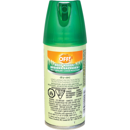 OFF! Deep Woods&reg; Insect Repellent, 25% DEET, Spray, 100 ml Les Distributions ICE