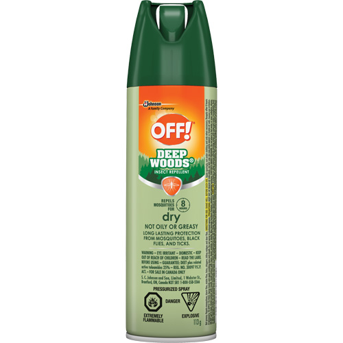Insectifuge Off! R&eacute;gions sauvages, DEET &agrave; 25 %, A&eacute;rosol, 113 g Les Distributions ICE
