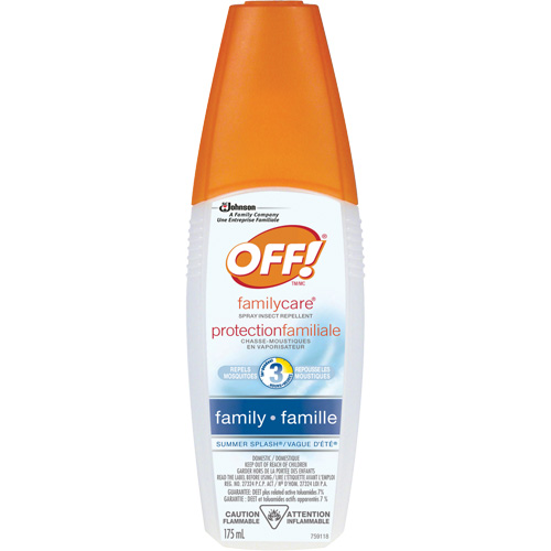 Insectifuge Off! Protection familiale &agrave; parfum de Vague d&eacute;t&eacute;, DEET &agrave; 7 %, Vaporisateur, 175 ml Les Distributions ICE