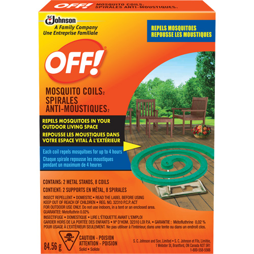 OFF! Mosquito Repellent Coils, DEET Free, Coil, 84.56 g Les Distributions ICE
