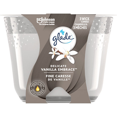 Glade&reg; 3-Wick Candle, Delicate Vanilla Embrace Les Distributions ICE