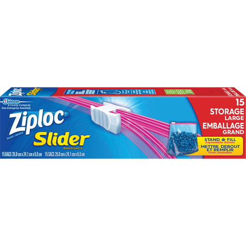 Sacs d'emballage &agrave; glissi&egrave;re Ziploc Les Distributions ICE