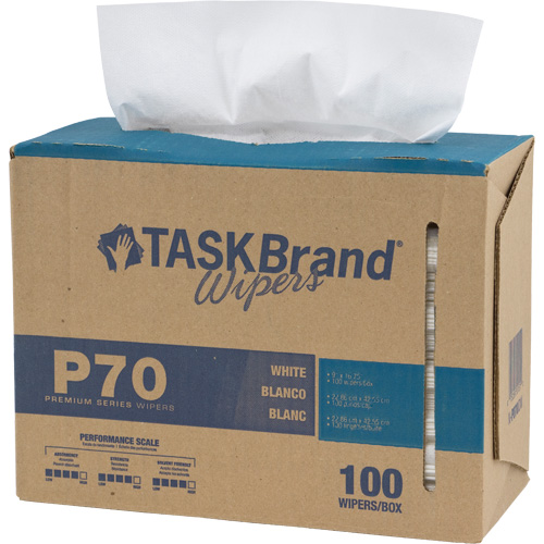 TaskBrand&reg; P70 Premium Series Wipers, Heavy-Duty, 16-3/4" L x 8-1/4" W Les Distributions ICE