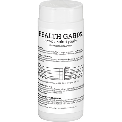 Poudre absorbante parfum&eacute;e Health Gards, 16 oz, Canette Les Distributions ICE