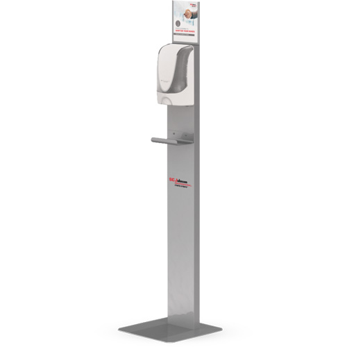Support de plancher pour distributeur de d&eacute;sinfectant pour les mains sans contact Les Distributions ICE