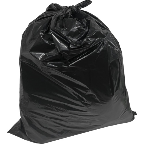 Sacs &agrave; d&eacute;chets de calibre industriel, Fort, 26" la x 36" lo, 0,9 mils, Noir, Capacit&eacute; 45 L (12 gal.) Les Distributions ICE