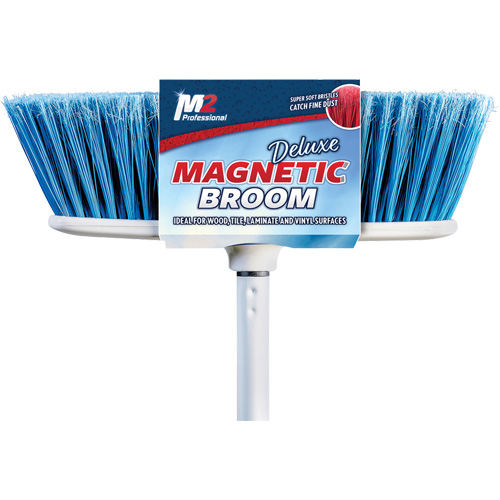 Flat Magnetic Indoor Broom with Handle, 48" Long Les Distributions ICE