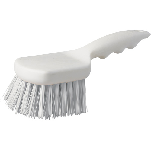 Short Handle Pot Brush, 9" L, Polypropylene Bristles, White Les Distributions ICE