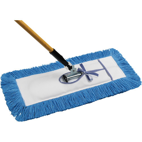 Vadrouille &agrave; &eacute;pousseter Static-H avec manche, Style &agrave; attacher, Nylon, 24" lo x 5" la Les Distributions ICE