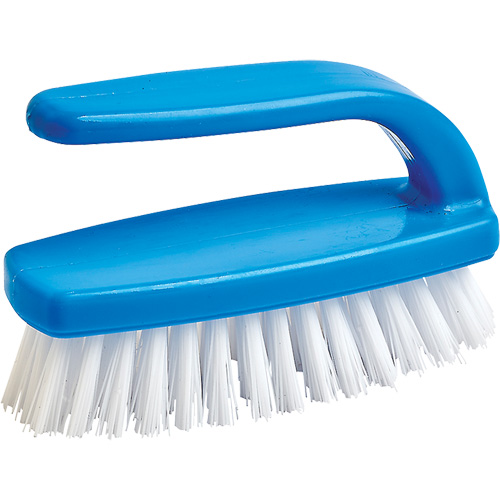 Nail Cleaning Brush, 4" L, Synthetic Bristles, Blue/White Les Distributions ICE