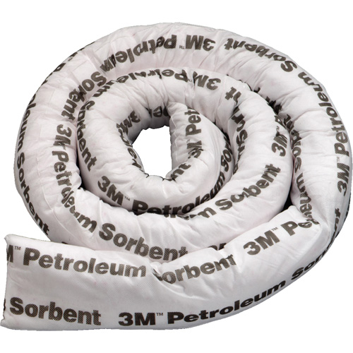 Barri&egrave;re de pollution absorbante double pour produits p&eacute;troliers, Huile seulement, 8' lo x 3" la, Absorption 15,7 gal Les Distributions ICE