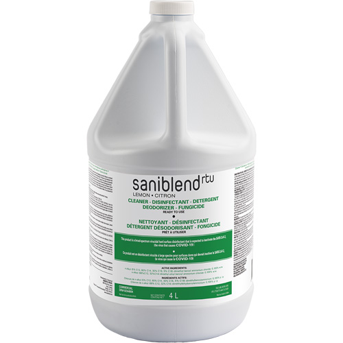 SaniBlend Ready-To-Use Disinfectant & Sanitizer, 4 L, Jug Les Distributions ICE