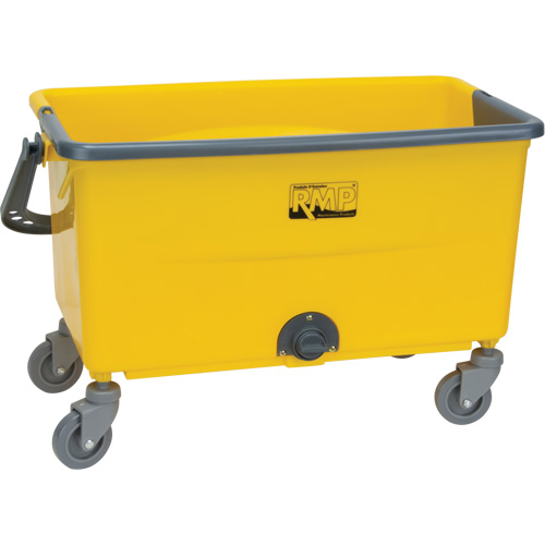 Seau et essoreuse pour vadrouille en microfibres, Passoire, 11 gal. US (44 pintes), Jaune Les Distributions ICE