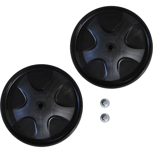 Replacement Wheels & Push Caps for Waste Dolly Les Distributions ICE