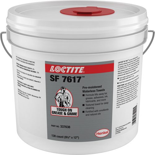 SF 7617 Industrial Hand Wipes, 130 Wipes, 12" x 9-1/2" Les Distributions ICE