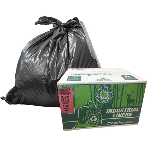 EcoLogo&reg; Garbage Bags, X-Strong, 48" W x 60" L, Clear, 246.05 L (65 Gal.) Capacity Les Distributions ICE