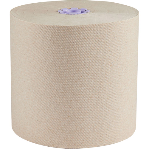 Essuie-mains bruns en fibres recycl&eacute;es &agrave; 100 % &agrave; enroulement serr&eacute; Essential, 1 pli, Standard, 700' lo Les Distributions ICE
