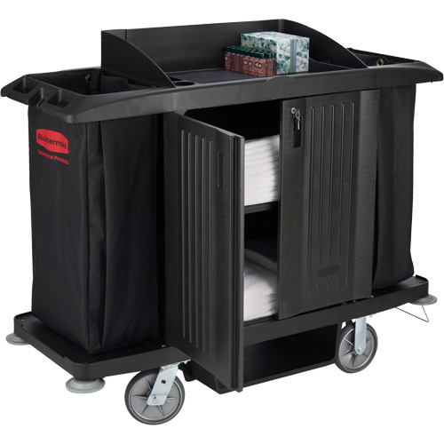 Executive Full-Size Housekeeping Cart with Doors Les Distributions ICE