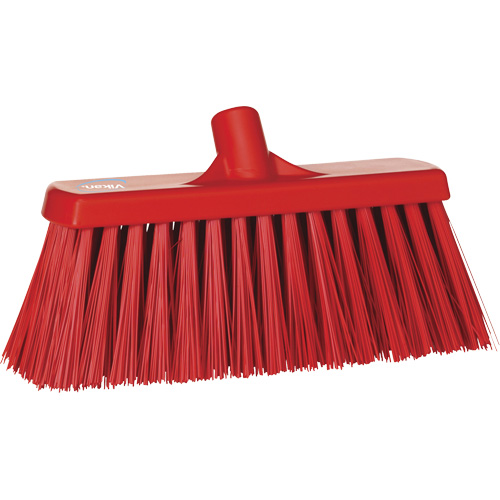Balai-brosse robuste, Crins Ferme, 13", Polyester, Rouge Les Distributions ICE