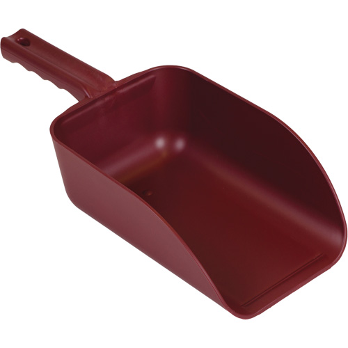 Metal Detectable Hand Scoop, Plastic, Red, 82 oz. Les Distributions ICE