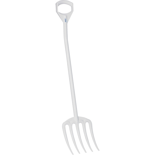 Fourche hygi&eacute;nique, Longueur de 49", Plastique, Blanc Les Distributions ICE
