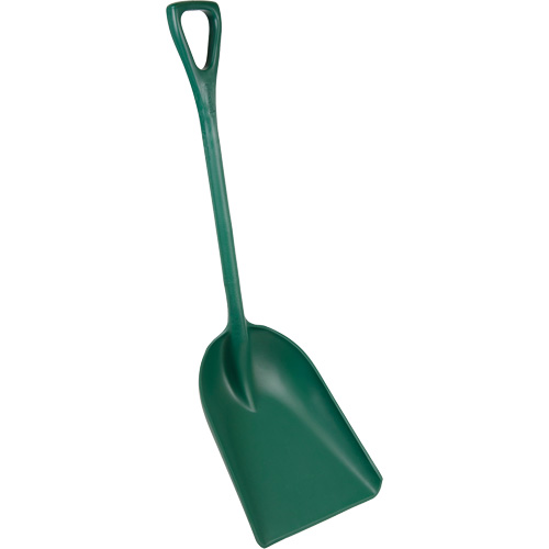 Pelle monobloc perceptible par d&eacute;tecteur de m&eacute;tal, Lame 13-3/4" x 17", Longueur de 42-1/2", Plastique, Vert Les Distributions ICE