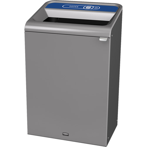 Conteneur pour d&eacute;chets de papier Configure, Vrac/Bord de rue/De bureau, Acier, 33 gal. US Les Distributions ICE