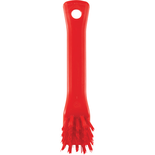 Brosse avec rebord grattoir, Soies Ferme, Longueur de 6", Rouge Les Distributions ICE