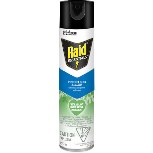 Insecticide pour insectes volants Essentials Raid, 350 g, Canette a&eacute;rosol Les Distributions ICE