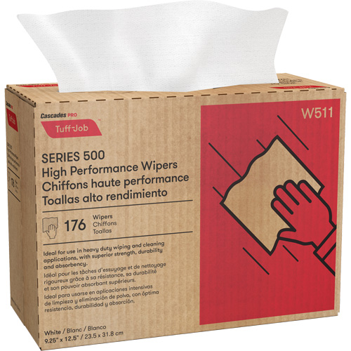 Pro Tuff-Job&reg; High Performance Spunlace Wipers, All-Purpose, 12-1/2" L x 9-1/4" W Les Distributions ICE