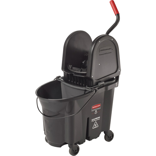 Seau et essoreuse Wavebrake, Pression vers le bas, 8,75 gal. US (35 pintes), Noir Les Distributions ICE