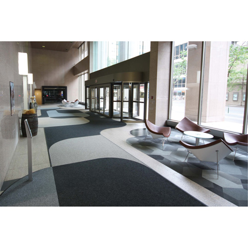 Tapis dentr&eacute;e Supreme Knob, Essuie-pieds/grattoir, 13-5/12' x 75-1/2' x 7/16", Charbon Les Distributions ICE