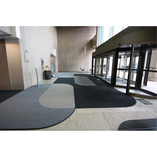 Tapis dentr&eacute;e Supreme Knob, Essuie-pieds/grattoir, 13-5/12' x 75-1/2' x 7/16", Charbon Les Distributions ICE