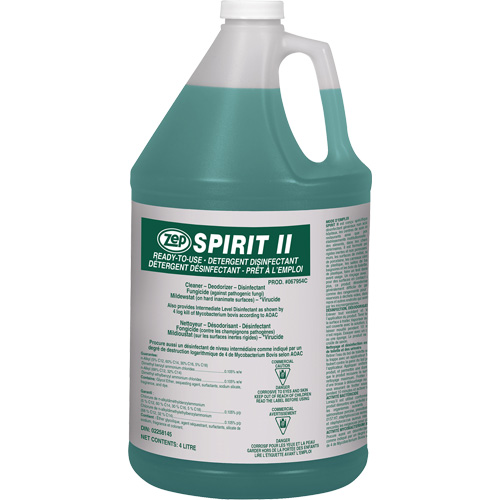 D&eacute;tergent d&eacute;sinfectant Spirit II, 4 L, Cruche Les Distributions ICE
