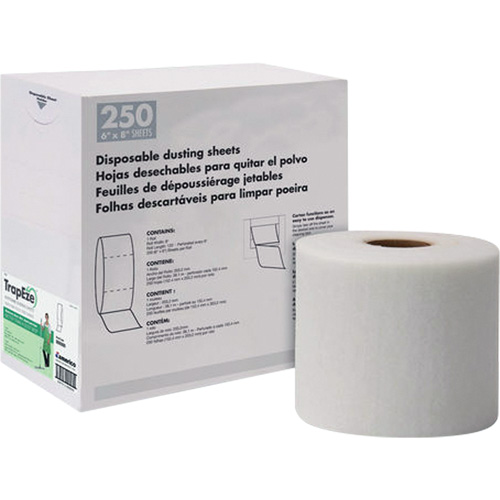 TrapEze&reg; Single Roll Disposable Dusting Sheets, Polyester, White Les Distributions ICE