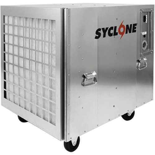 Machine &agrave; air n&eacute;gatif et &eacute;purateur dair Syclone 1950 pi. cu/min, 2 Vitesses Les Distributions ICE