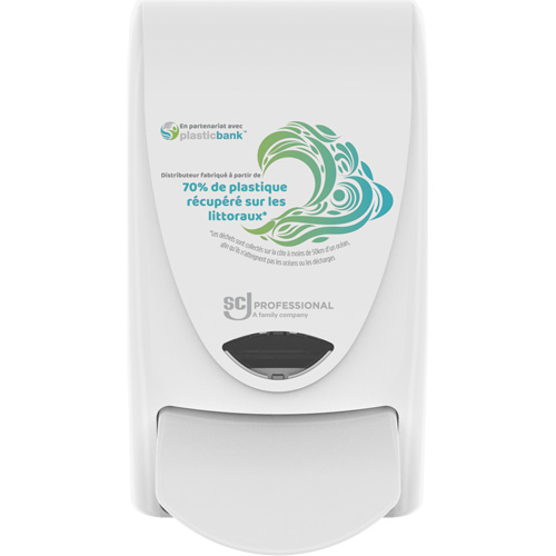 Distributeur de savon manuel Proline Wave, Pompe, Capacit&eacute; de 1000 ml, Format Cartouche de recharge Les Distributions ICE