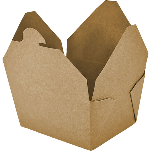 Contenants pour aliments &agrave; emporter Kraft, Ondul&eacute;, Rectangulaire Les Distributions ICE