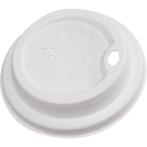 Compostable White Dome Sip Lids Les Distributions ICE