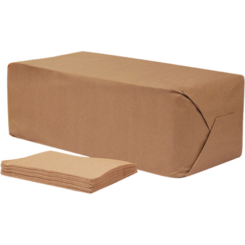 Pro Select&reg; Brown Napkins, 1 Ply, 12" x 12" Les Distributions ICE