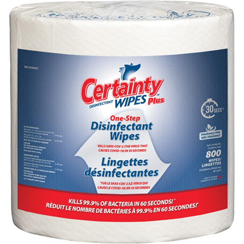 Lingettes d&eacute;sinfectantes, 7-9/10" x 5-9/10", 800 lingettes Les Distributions ICE