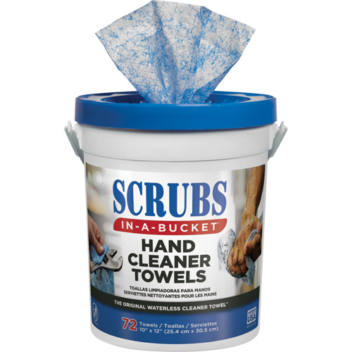 Hand Cleaner Towels, 72 Wipes, 12" x 10" Les Distributions ICE