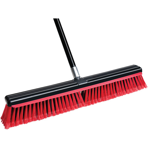 Balai-raclette avec manche, 24", Moyen, Soies PVC Les Distributions ICE