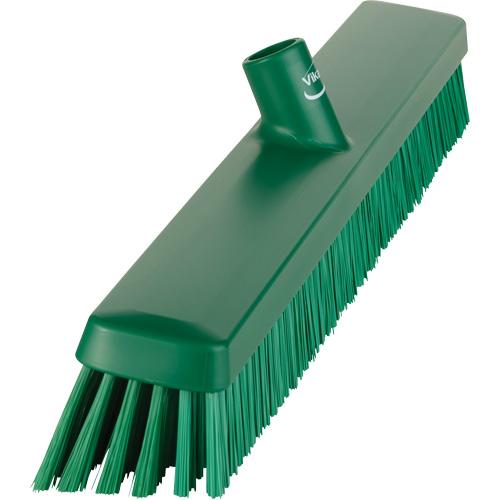 Balai-brosse robuste, Crins Fin/Ferme, 24", Vert Les Distributions ICE