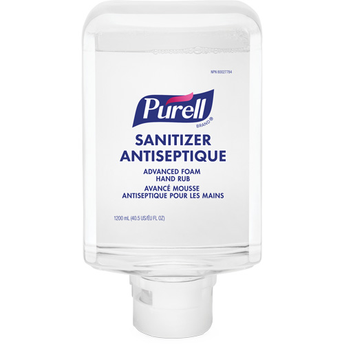 Mousse d&eacute;sinfectante avanc&eacute;e pour les mains ES10, 1200 ml, Cartouche de recharge, 70 % alcool Les Distributions ICE