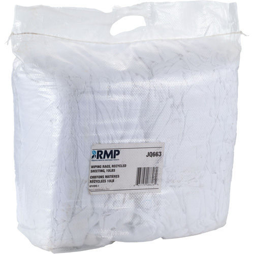 Wiper Rags, White, 10 lbs. Les Distributions ICE