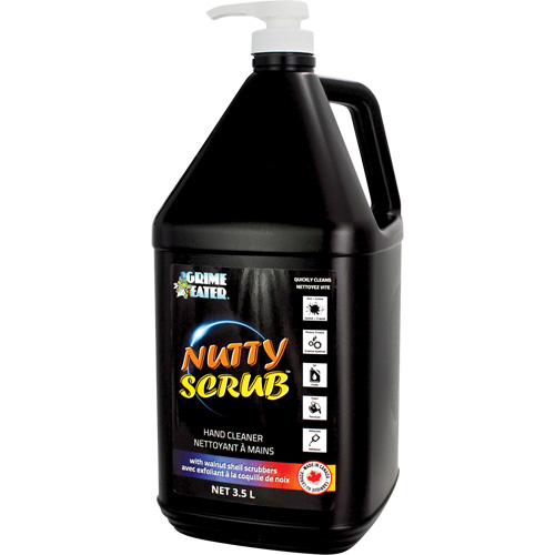 Nettoyant &agrave; mains avec exfoliant en coquille de noyer Nutty Scrub, Pierre ponce, 3,5 L, Bouteille, Sans parfum Les Distributions ICE