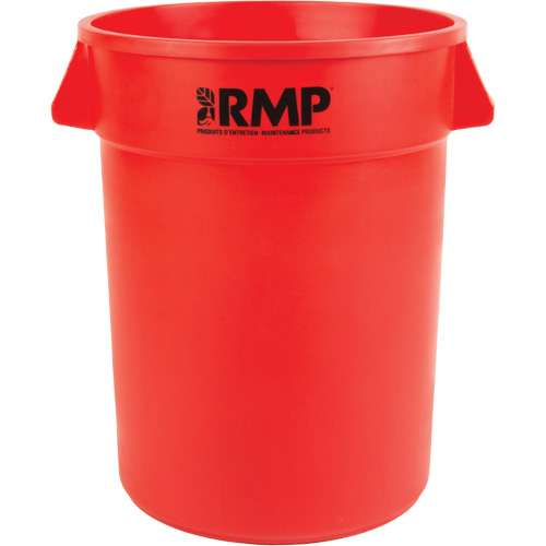 Garbage Bin, Polyethylene, 32 US gal. Les Distributions ICE