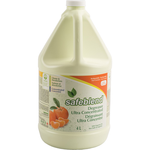 Nettoyant & d&eacute;graissant polyvalent et pr&ecirc;t &agrave; utiliser avec huile de tangerine, 4 L, Cruche Les Distributions ICE