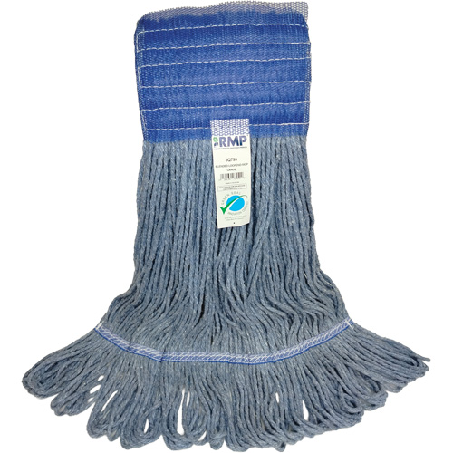 Wide-Band Mop Head, Antimicrobial/Floor Finishing/Specialty, Cotton/Rayon/Synthetic, Loop Style Les Distributions ICE